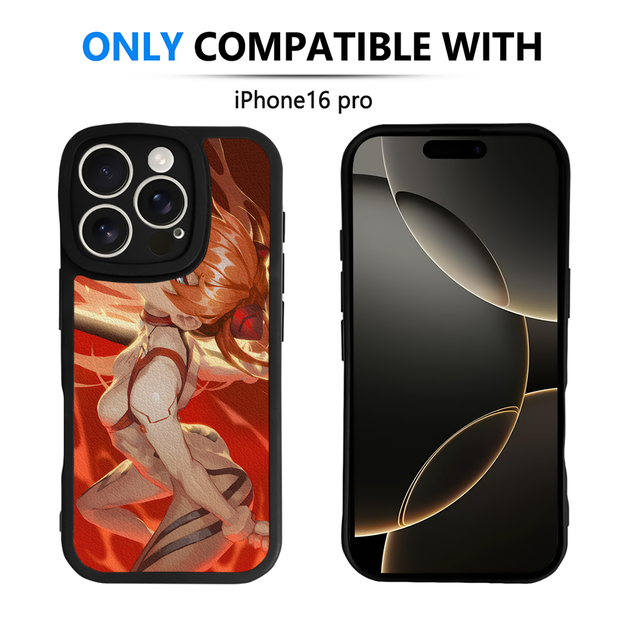 （画像用） EVA 新世紀エヴァンゲリオン 【iPhone 16シリーズ対応】シリコンスマホケース（レザー調） 材質：シリコン